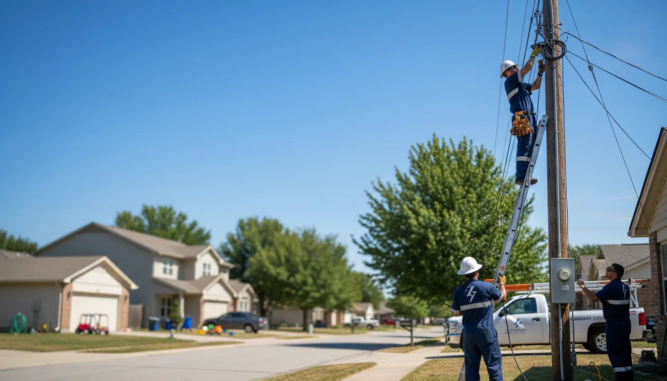 Residential electrician providing installation services in Fairview, TN